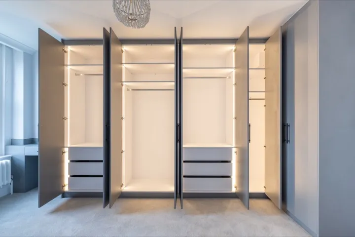 Modern dressing room interior