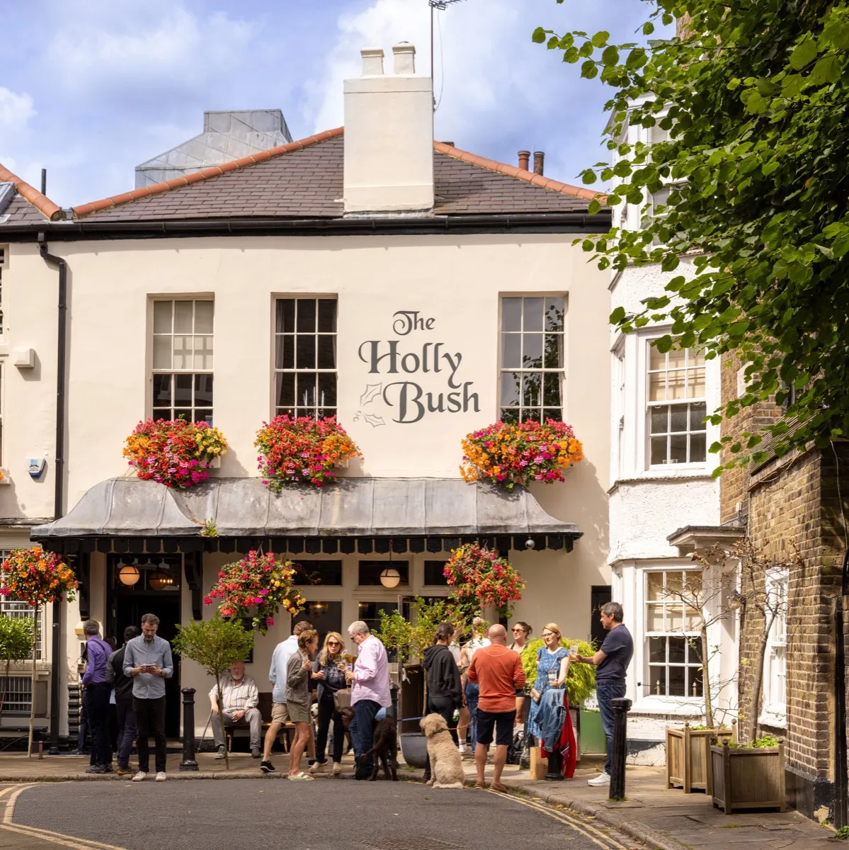 The Holly Bush pub Hampstead - historic Grade II listed pub since 1807